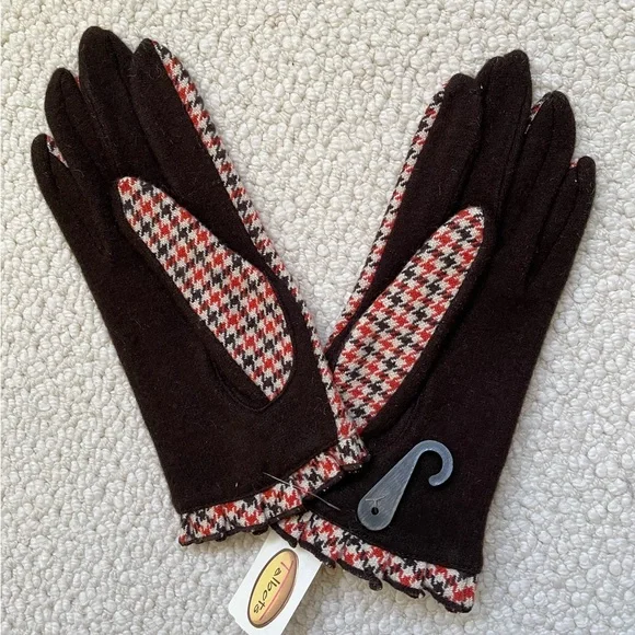 🔥 Talbots Wool Blend Gloves | Cozy Meets Classic with a Pop - Picture 2 of 2